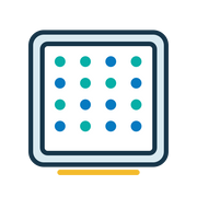 Perforated surface feature icon