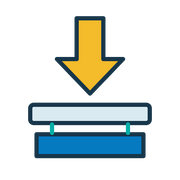 
Square pressing format