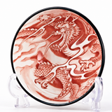 Ceramic Rice Bowl — 9 fl. oz., Red, Alternate view
