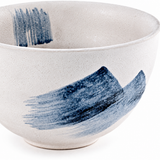 Ceramic Bowl — 14 fl. oz., Blue, White, Detail view