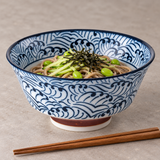 7″ Ceramic Ramen Bowl — 34 fl. oz., Styled view