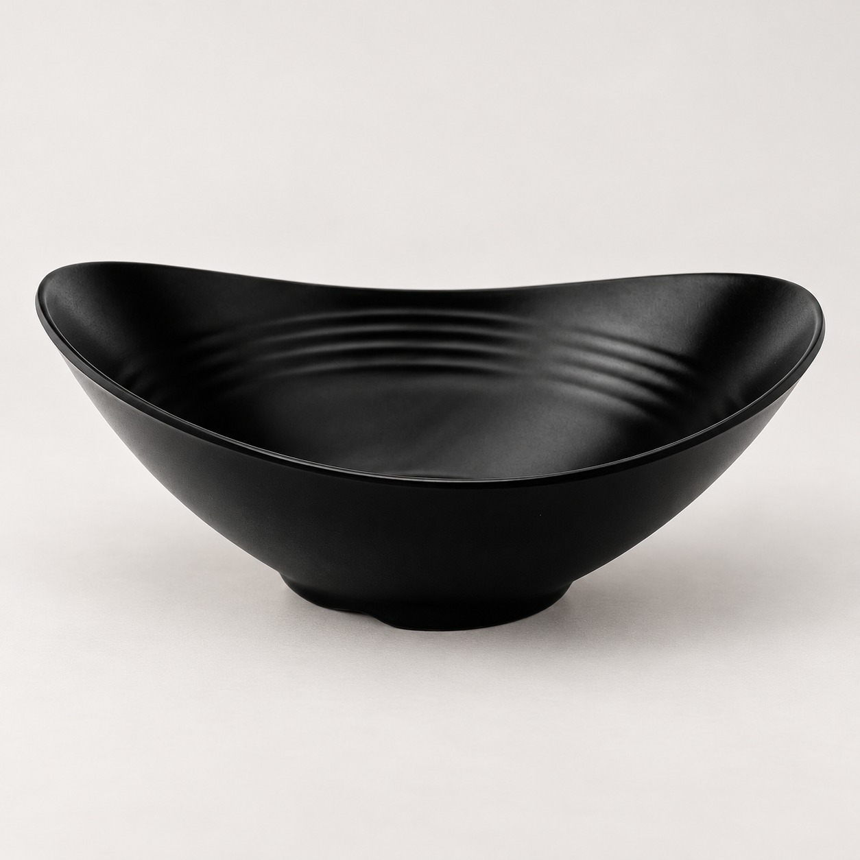Matte Black Melamine Bowl — 2¼″ High, Product view