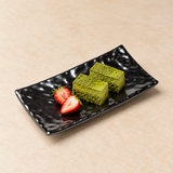 YG-538MB: Melamine Rectangular Plate 8-1/2”, Matte Black. food-service context