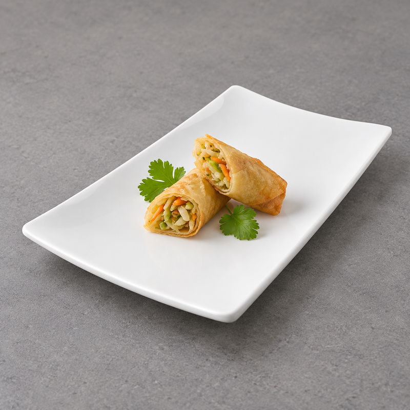 YG-5608SW white melamine serve a smaller savory course