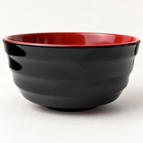 Melamine Round Bowl 6-3/4", Black/Red, Alternate view