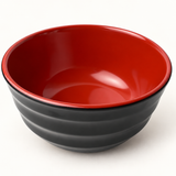 Melamine Round Bowl 6-3/4", Black/Red, Product view