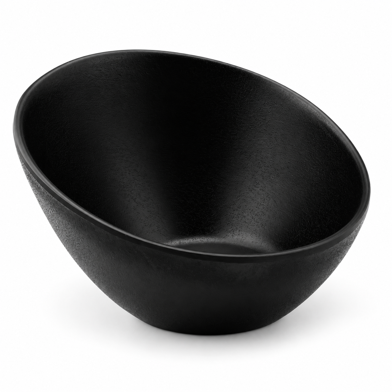 YG-1405MB Skewed matte-black bowl hero