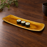 MN212-YE ceramic platter with a small savory serving