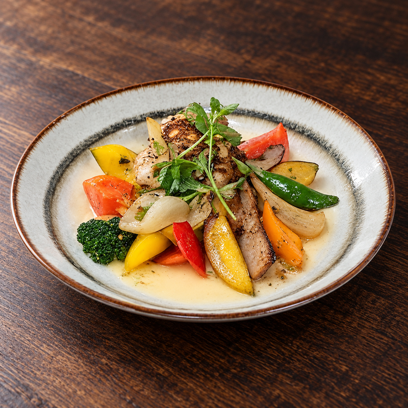 9 in Cream Ceramic Bowl, Made in Japan — MN590-WA