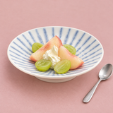 Japanese Shallow Medium Bowl - 6"D x 1.25"H, Styled view