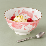 Ceramic Bowl — 14 fl. oz., Vanilla ice cream, raspberries and pistachios