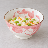 Ceramic Bowl — 14 fl. oz., Edamame and carrot rice