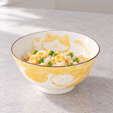 Ceramic Bowl — 14 fl. oz., Egg and pea rice
