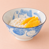 Ceramic Bowl — 16 fl. oz., Blue, Mango coconut rice pudding