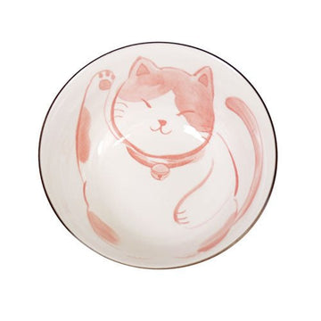 Ceramic Bowl — 16 fl. oz., Red, Complete interior artwork