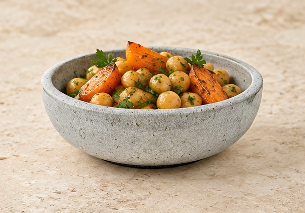 7¼ in Gray Speckled Ceramic Bowl, 32 oz — MT570-KGR