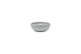 Gray speckled bowl -facing view