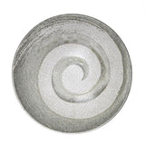 Ceramic Noodle Bowl — 50 fl. oz., Gray, Full spiral interior