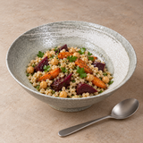 Ceramic Noodle Bowl — 50 fl. oz., Gray, Roast vegetable grain service