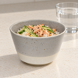 Ceramic Bowl — 16 fl. oz., Gray, Styled view