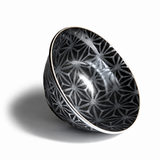 Ceramic Soup Bowl — 18 fl. oz., Black, Silver, Alternate view