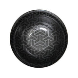 Ceramic Soup Bowl — 18 fl. oz., Black, Silver, Interior view