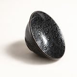 Ceramic Soup Bowl — 18 fl. oz., Black, Silver, Alternate view