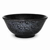 Ceramic Soup Bowl — 18 fl. oz., Black, Silver, Product view
