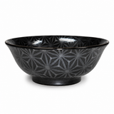 Ceramic Ramen Bowl — 42 fl. oz., Black, Silver, Product view