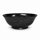 Ceramic Ramen Bowl — 42 fl. oz., Black, Silver, Product view