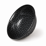 Ceramic Ramen Bowl — 42 fl. oz., Black, Silver, Alternate view