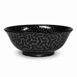 Ceramic Ramen Bowl — 42 fl. oz., Black, Silver, Product view