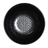 Ceramic Ramen Bowl — 42 fl. oz., Black, Silver, Interior view