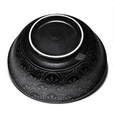 Ceramic Ramen Bowl — 42 fl. oz., Black, Silver, Underside and marking