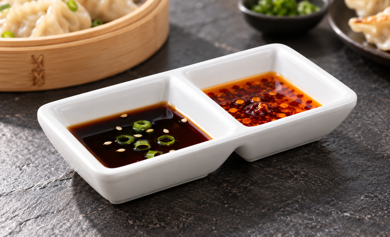 YG-327SW white melamine offer a choice of dipping sauces