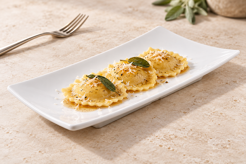 YG-5610SW white melamine a white setting for pasta