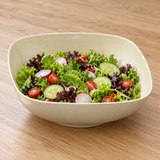 11" Melamine Square Bowl 3-1/4"Deep, Passion Pearl, Serving example