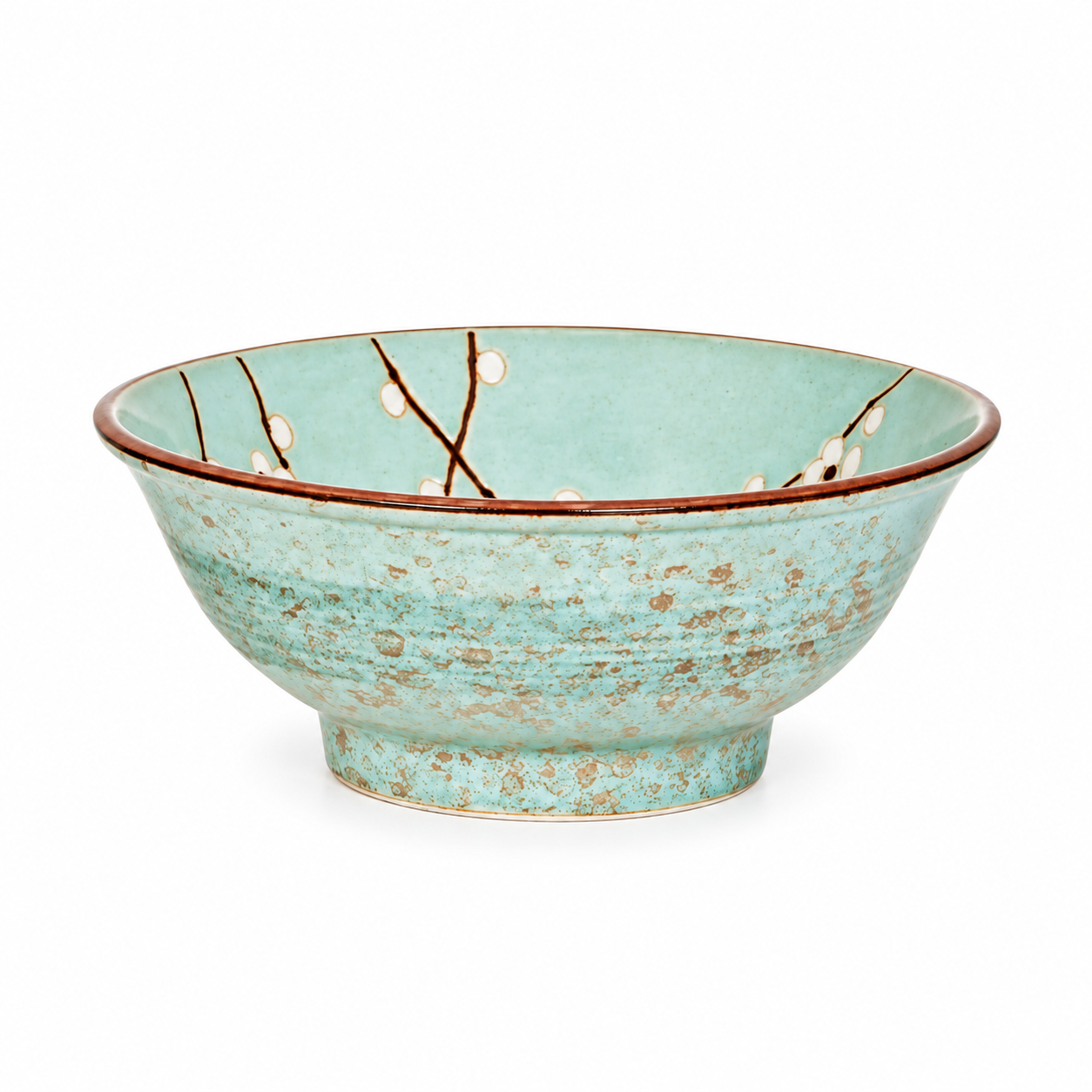 8½″ Ceramic Bowl — 46 fl. oz., Angled empty product product view