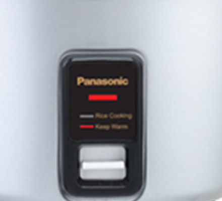 Panasonic SR-W10FGE cooking switch and front panel detail
