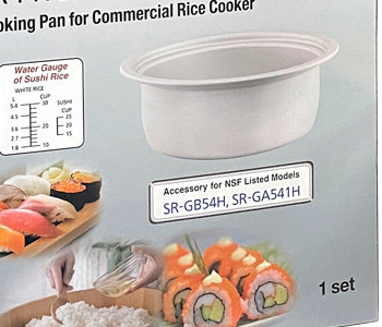 Panasonic SR-PNC54AL pan illustration and compatibility information on original package