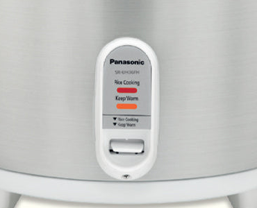 Panasonic SR-UH36FH cooking switch and indicator detail
