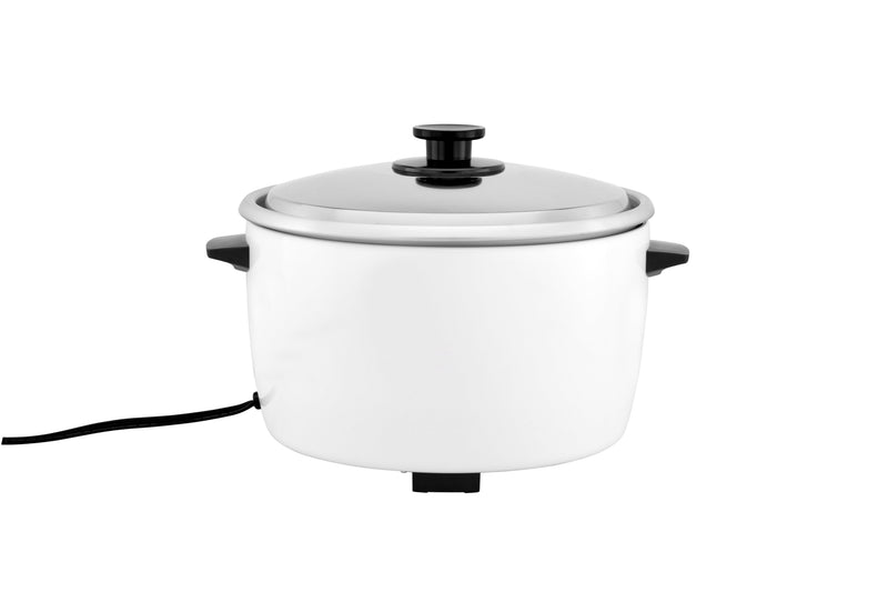 SR-GB42H rice cooker rear view with power cord and side handles