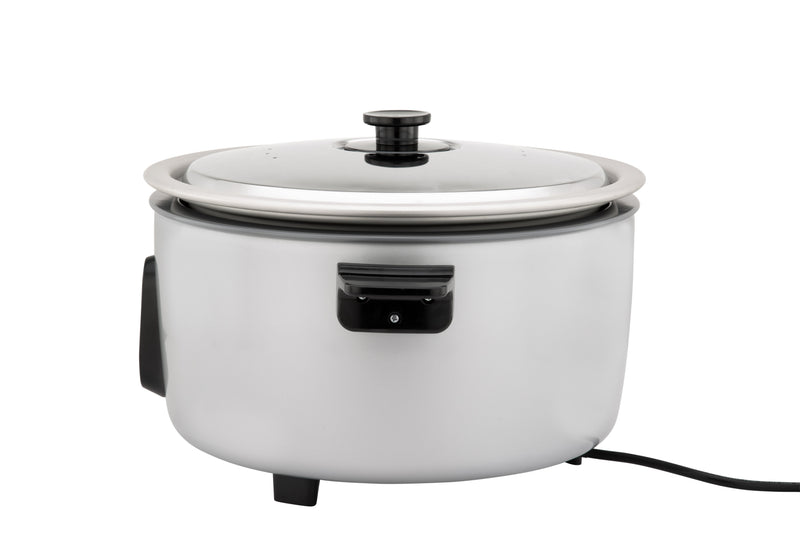 SR-GB54H rice cooker rear view with power cord and side handles