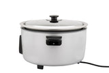 SR-GB54H rice cooker rear view with power cord and side handles