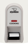 Zojirushi NHS-06WB single Cooking indicator and switch, exact detail crop