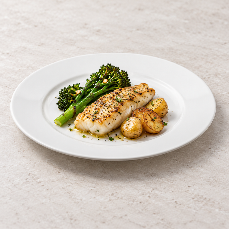 9″ White Porcelain Round Dinner Plate