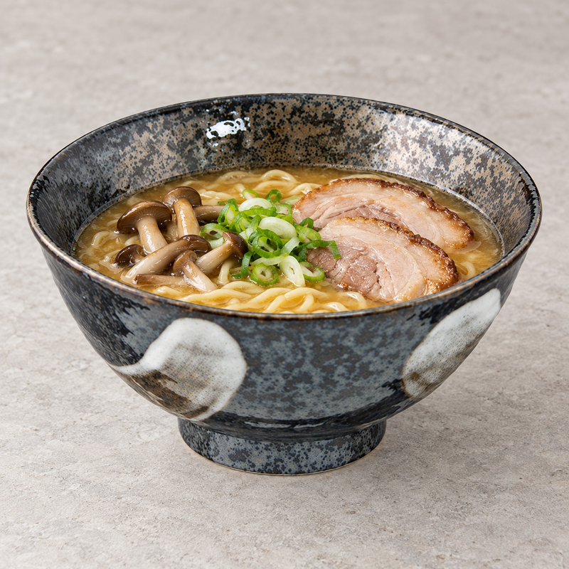 6¼ in Dark Mottled Ceramic Bowl, 22 oz — S56-AA