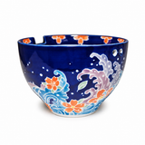 Ceramic Bowl 24 oz (SF56-FWV), Empty low profile showing notch and holes