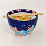 Ceramic Bowl 24 oz (SF56-FWV), Salmon rice and edamame use
