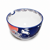 Ceramic Bowl 24 oz (SF56-NRB), Empty higher alternate with notch and two holes